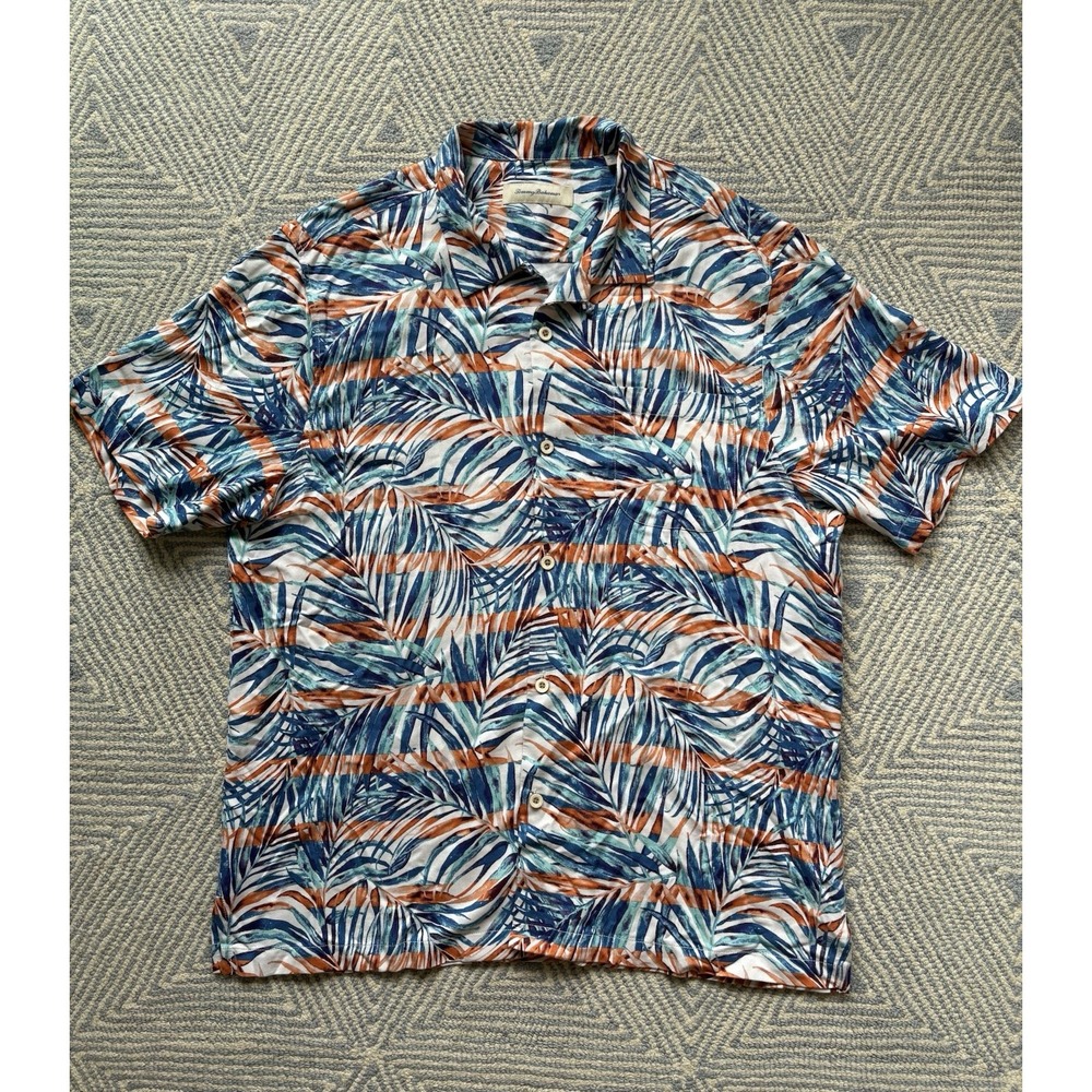Tommy Bahama‎ Short Sleeve Button Shirt - Silk/Rayon - Multicolor - XL